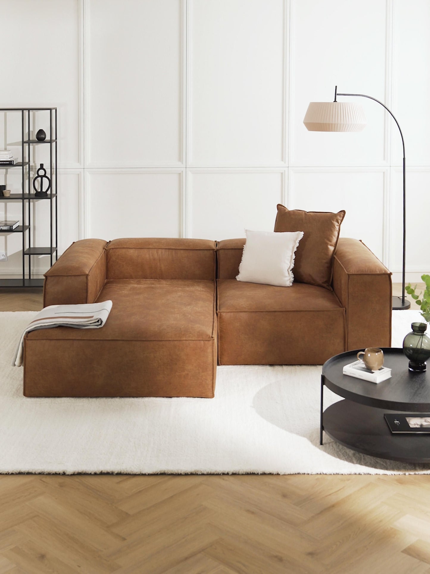 Lenoble Modular Corner Sofa (2-Seater) in Leather