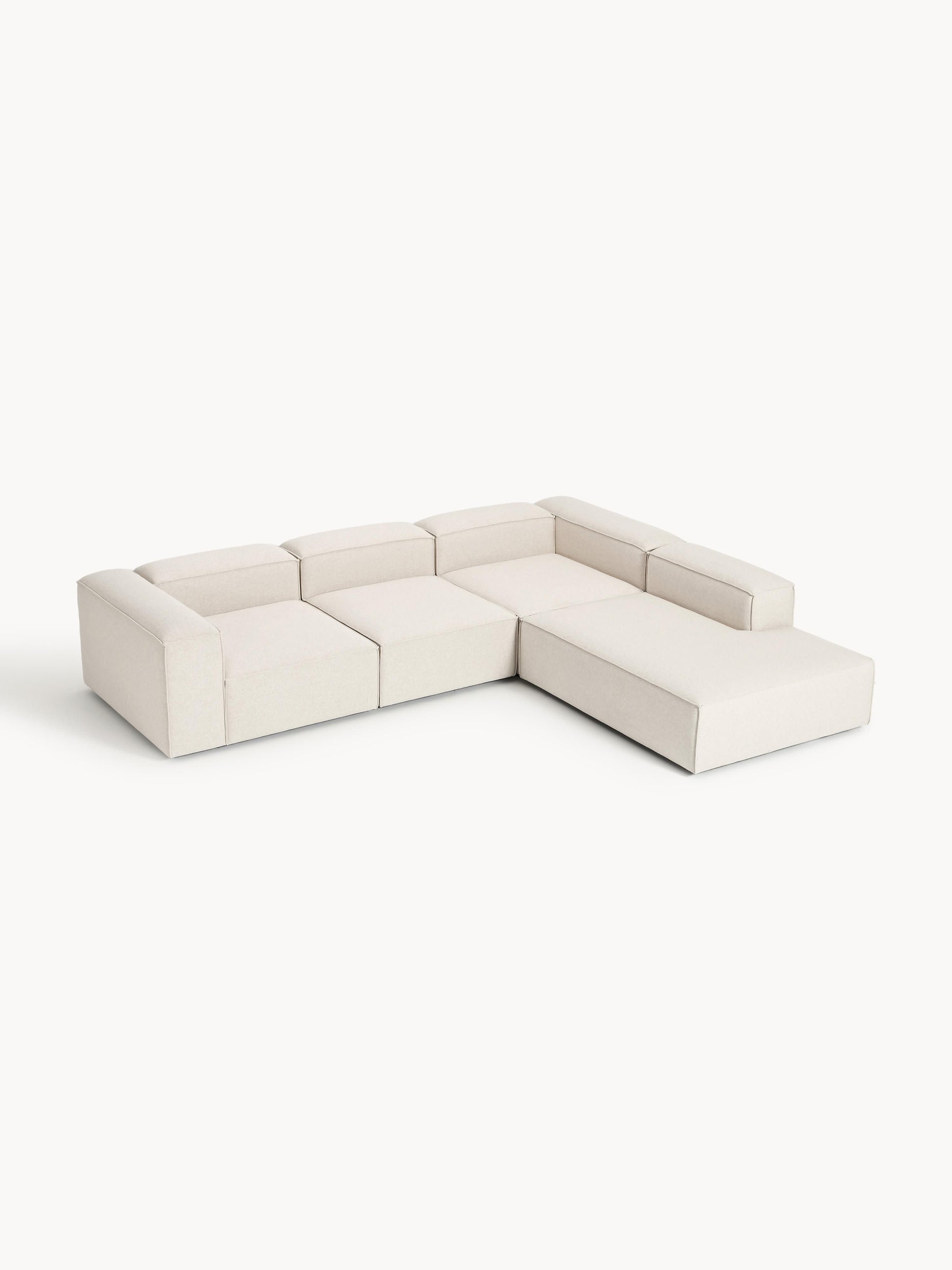 Lenoble Modular Corner Sofa (4-Seater) in Linen Blend, XL