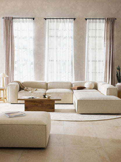 Lenoble Modular Corner Sofa (4-Seater) in Linen Blend, XL