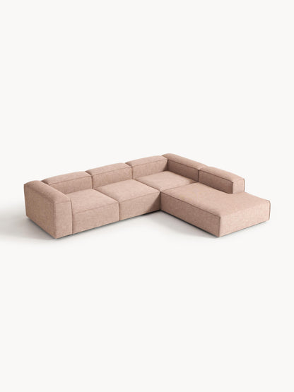 Lenoble Modular Corner Sofa (4-Seater) in Linen Blend, XL