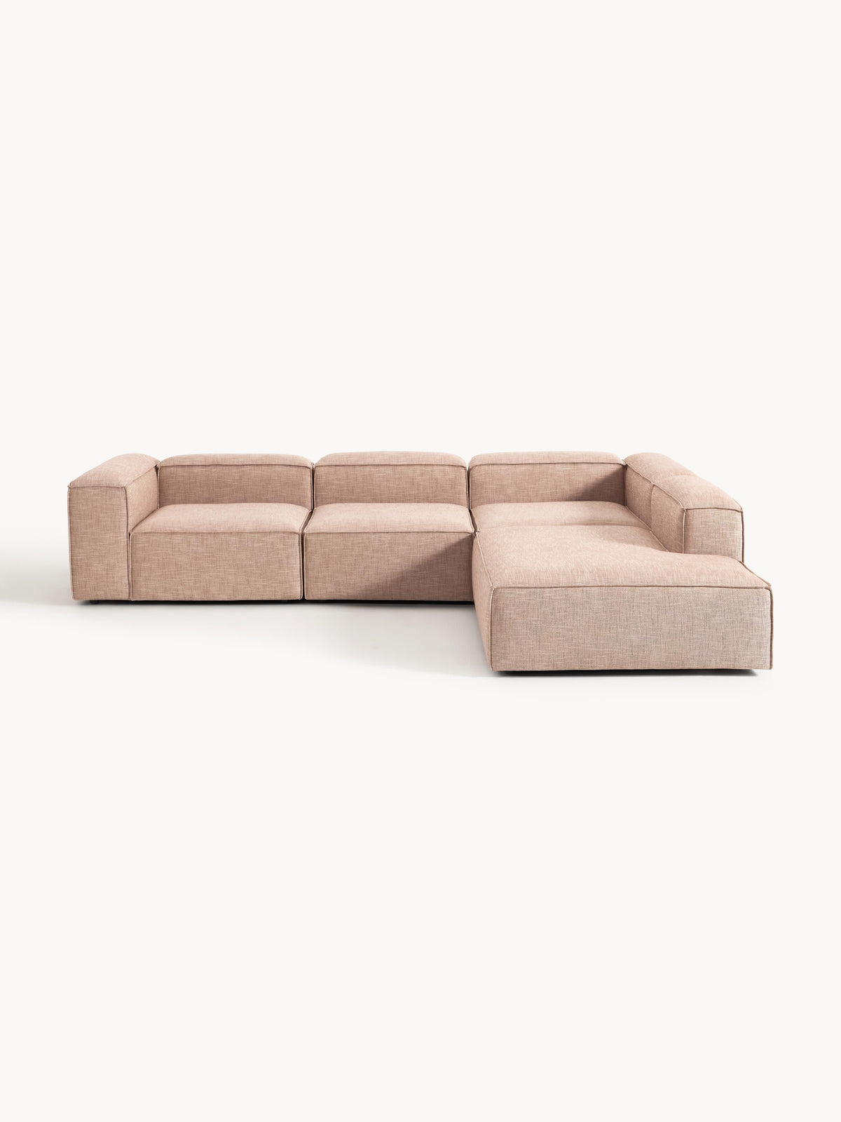 Lenoble Modular Corner Sofa (4-Seater) in Linen Blend, XL
