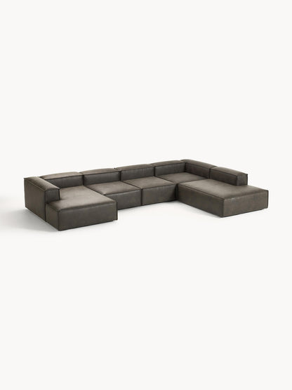 Lenoble Modular Leather Sofa, XL