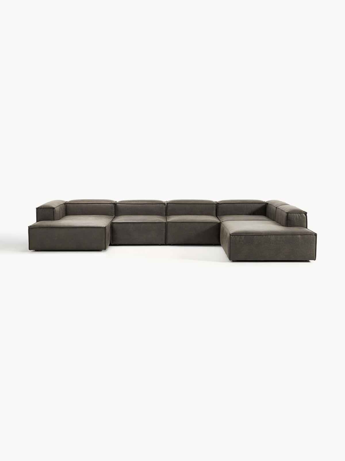Lenoble Modular Leather Sofa, XL