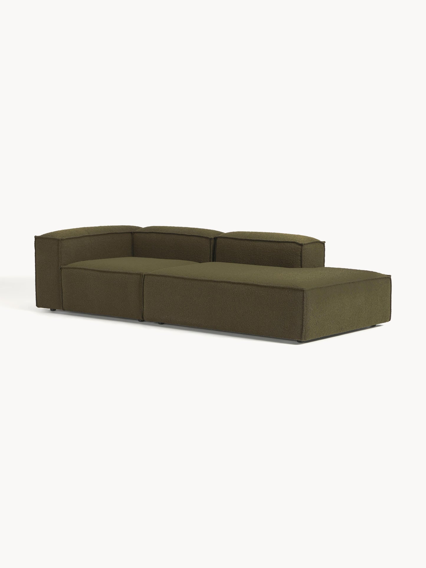 Lenoble Modular Ottoman in Bouclé