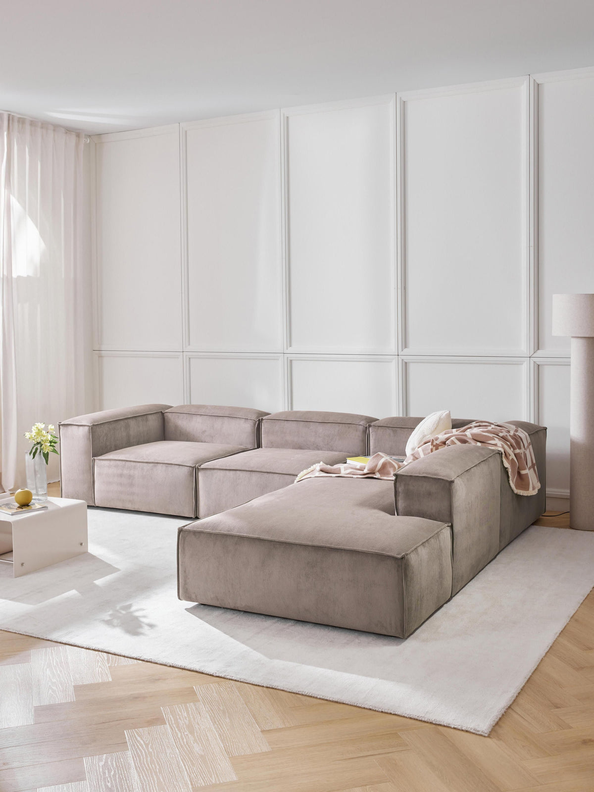 Lenoble Modular XL Corner Sofa (4-Seater) in Corduroy