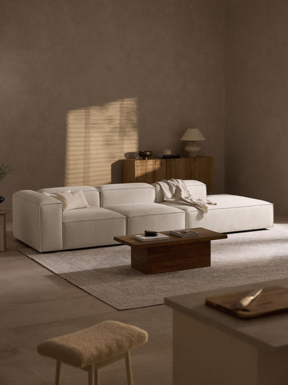 Lenoble Modular XL Ottoman in Linen Blend