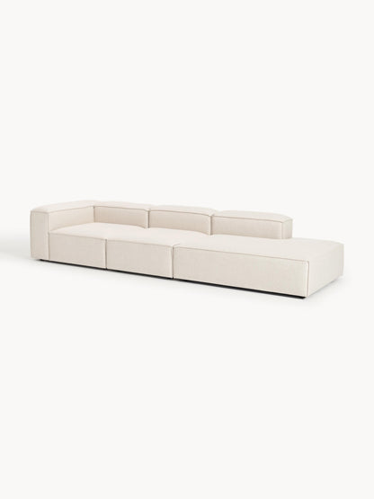 Lenoble Modular XL Ottoman in Linen Blend