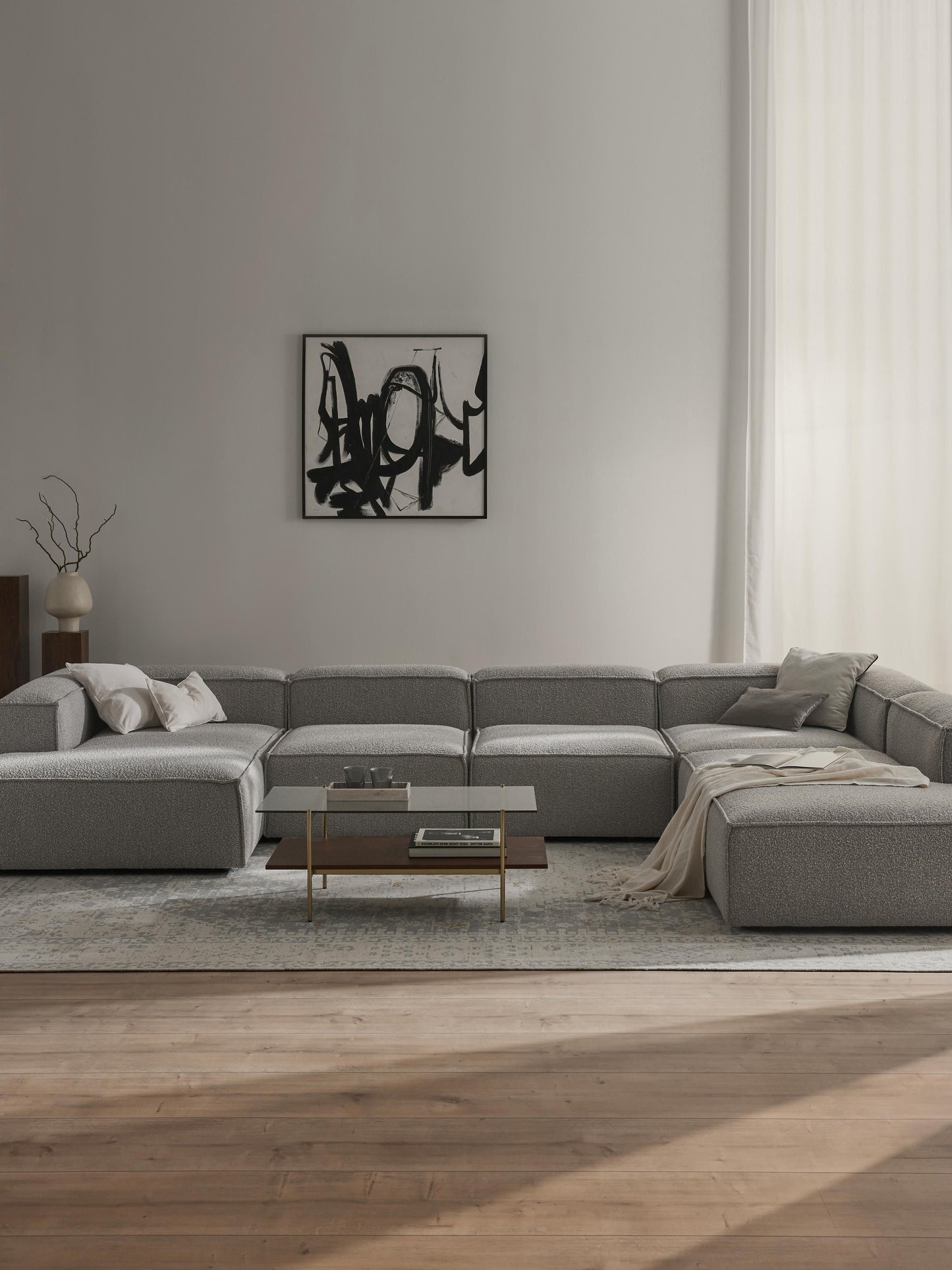 Lenoble Modular XL Sofa in Bouclé