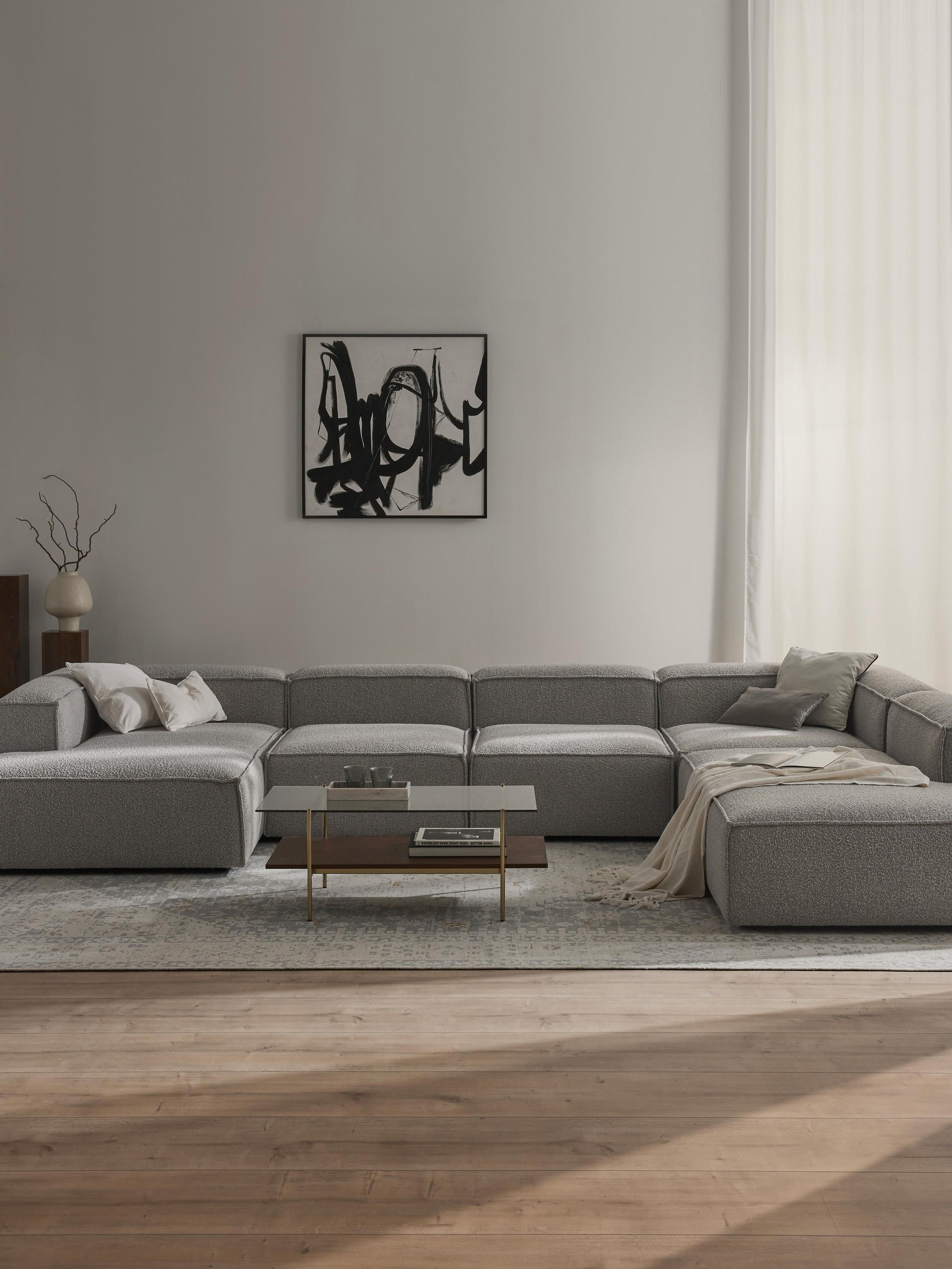 Lenoble Modular XL Sofa in Bouclé