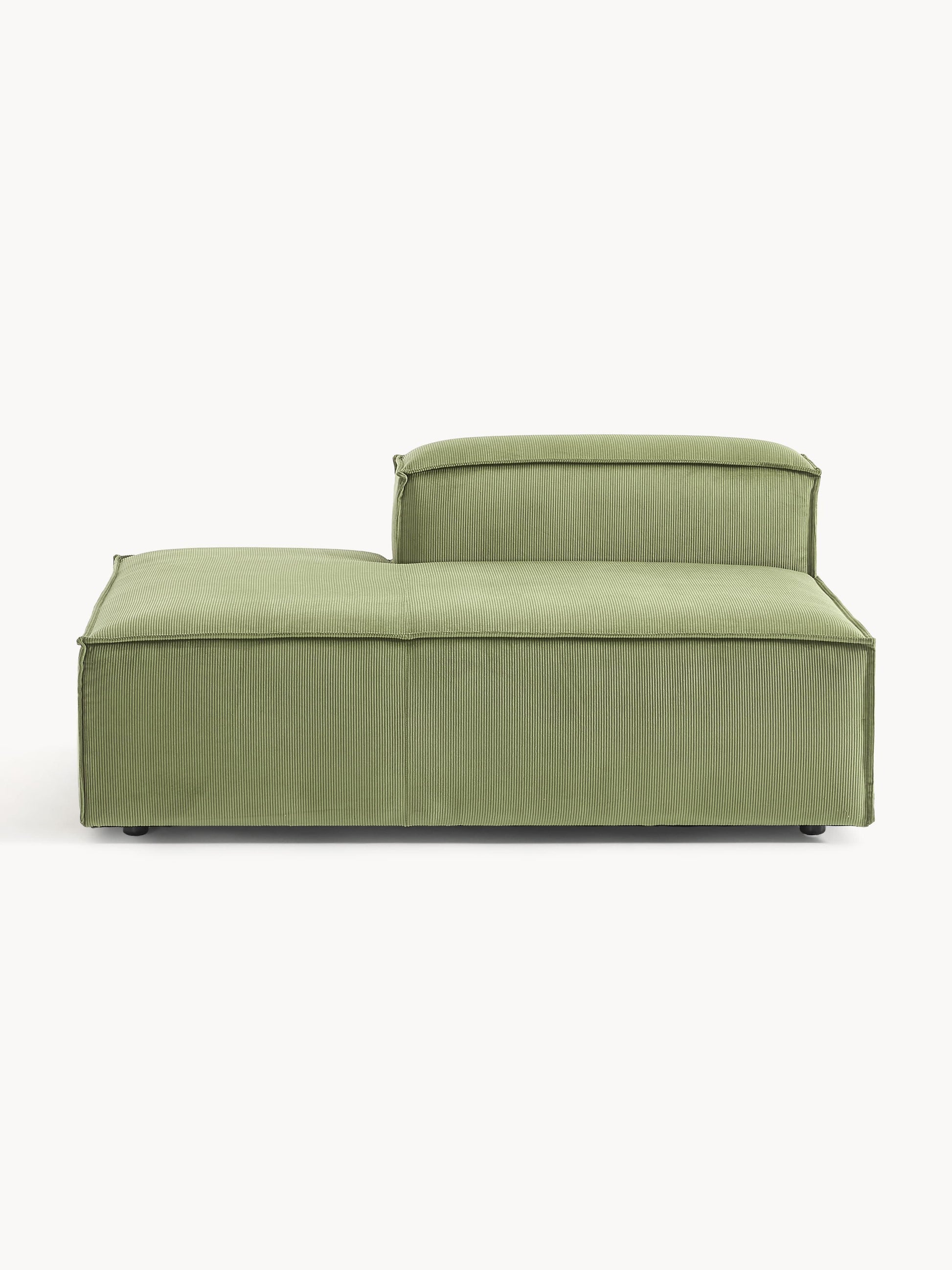 Lenoble Ottoman Module in Corduroy