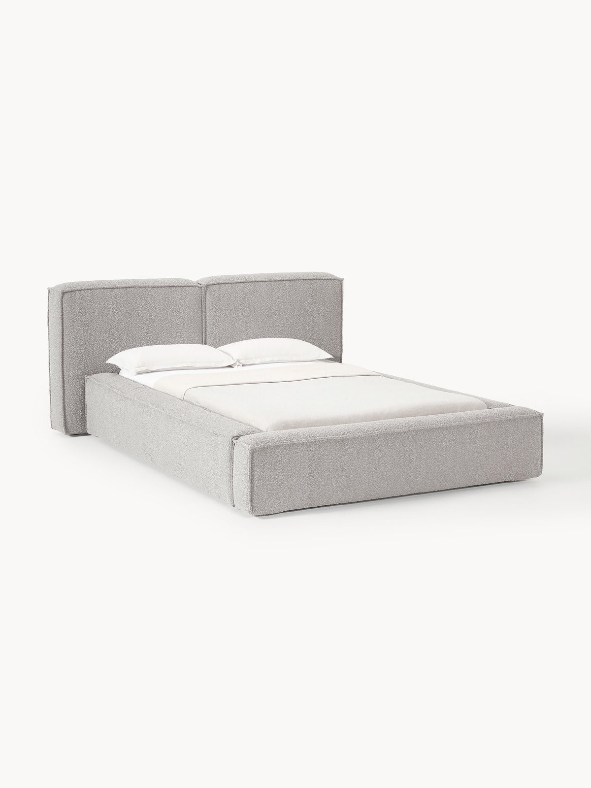 Lenoble Upholstered Bed in Bouclé