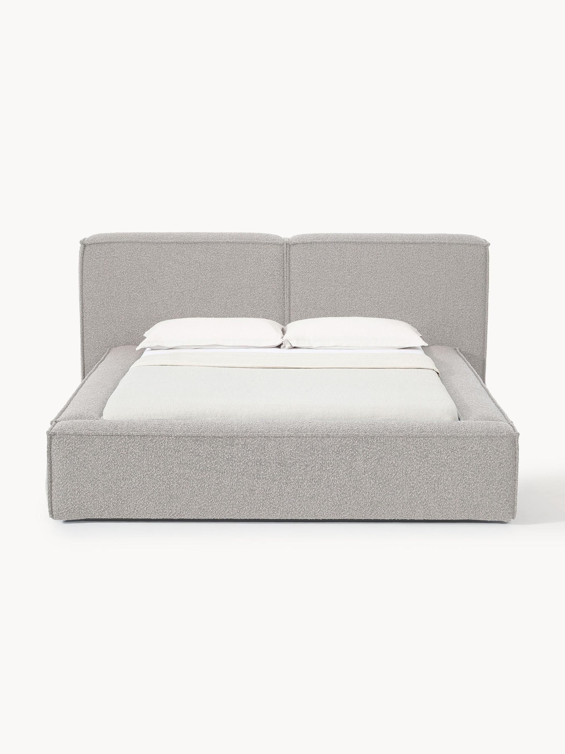 Lenoble Upholstered Bed in Bouclé