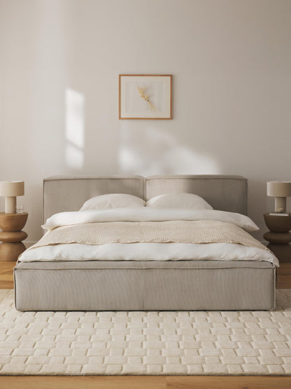 Lenoble Upholstered Bed with Storage, Corduroy
