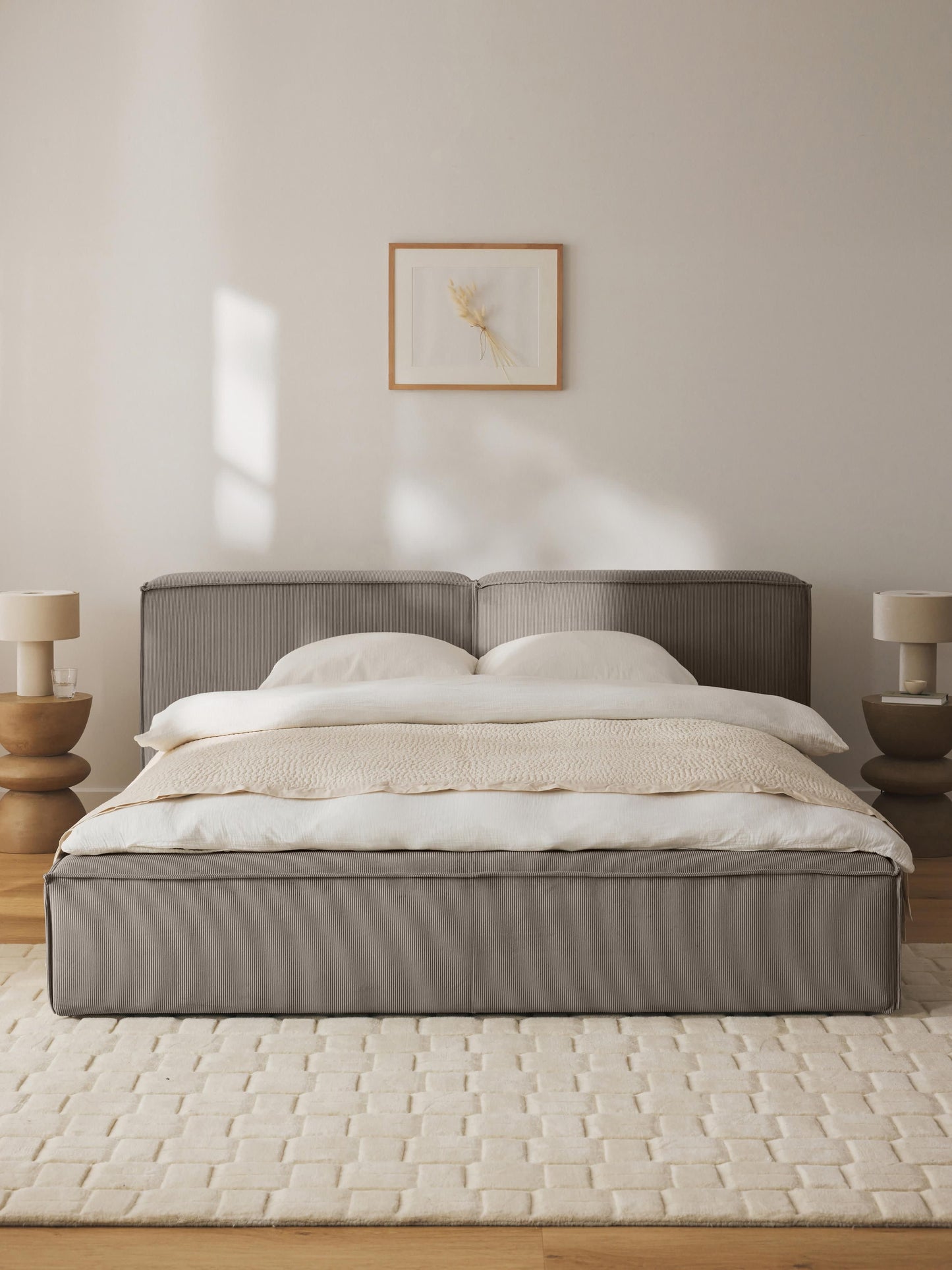 Lenoble Upholstered Bed with Storage, Corduroy
