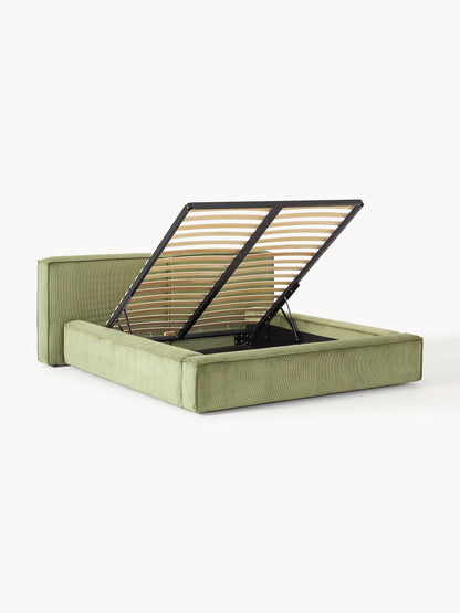 Lenoble Upholstered Bed with Storage, Corduroy