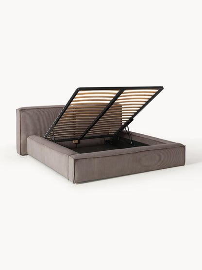 Lenoble Upholstered Bed with Storage, Corduroy