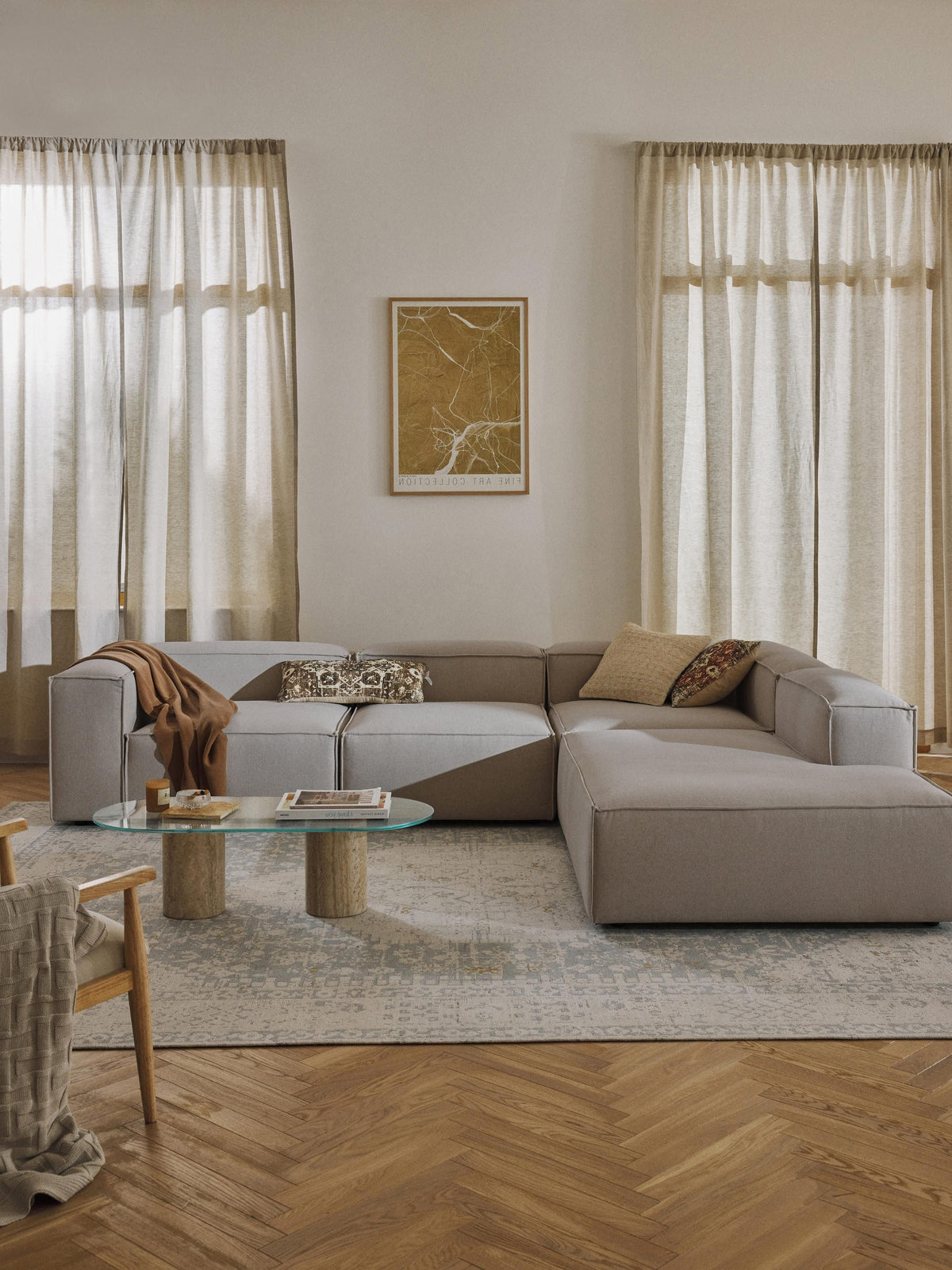 Lenoble XL Modular Corner Sofa (4-Seater)