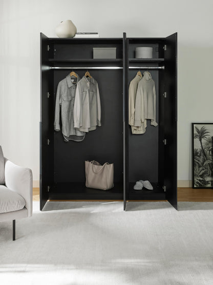 Lenveno Modular Hinged-Door Wardrobe, 150 cm Wide, in Various Sizes