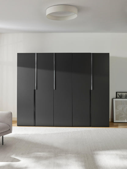 Lenveno Modular Hinged-Door Wardrobe, 250 cm Wide, in Various Sizes