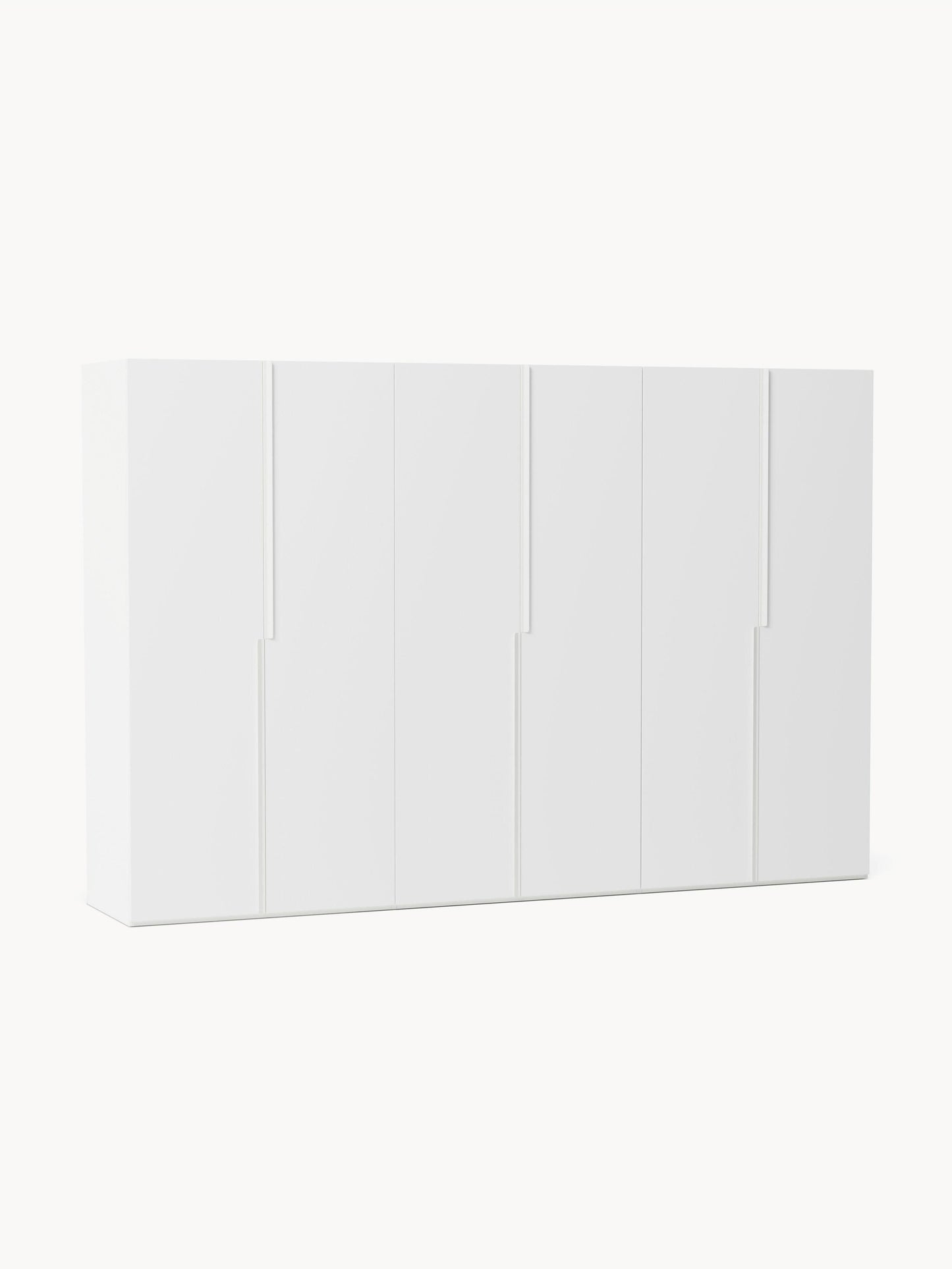 Lenveno Modular Hinged-Door Wardrobe, 300 cm Wide, in Various Sizes
