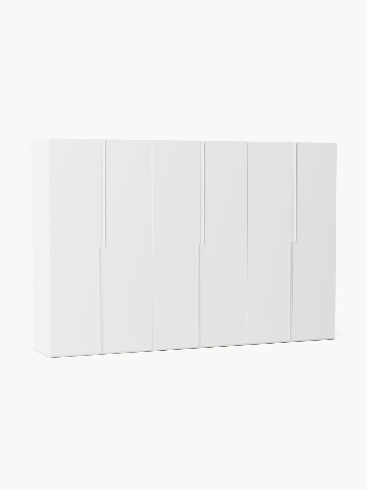 Lenveno Modular Hinged-Door Wardrobe, 300 cm Wide, in Various Sizes