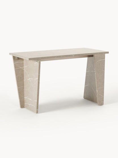 Liaquil Travertine-Look Desk