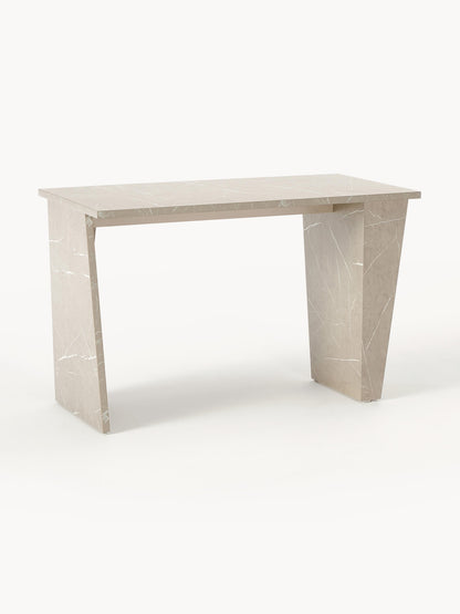 Liaquil Travertine-Look Desk