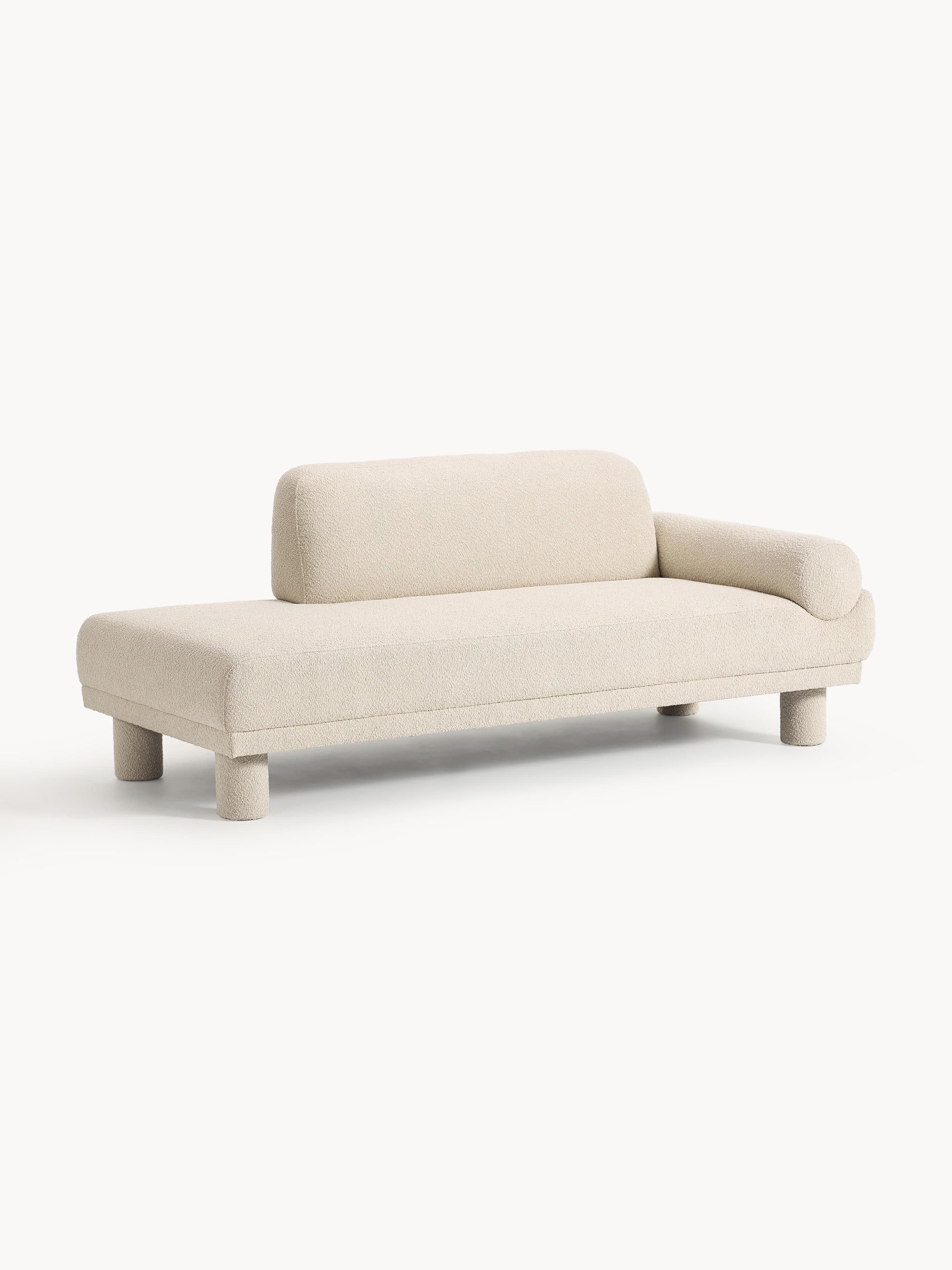 Lilisto Ottoman in Bouclé