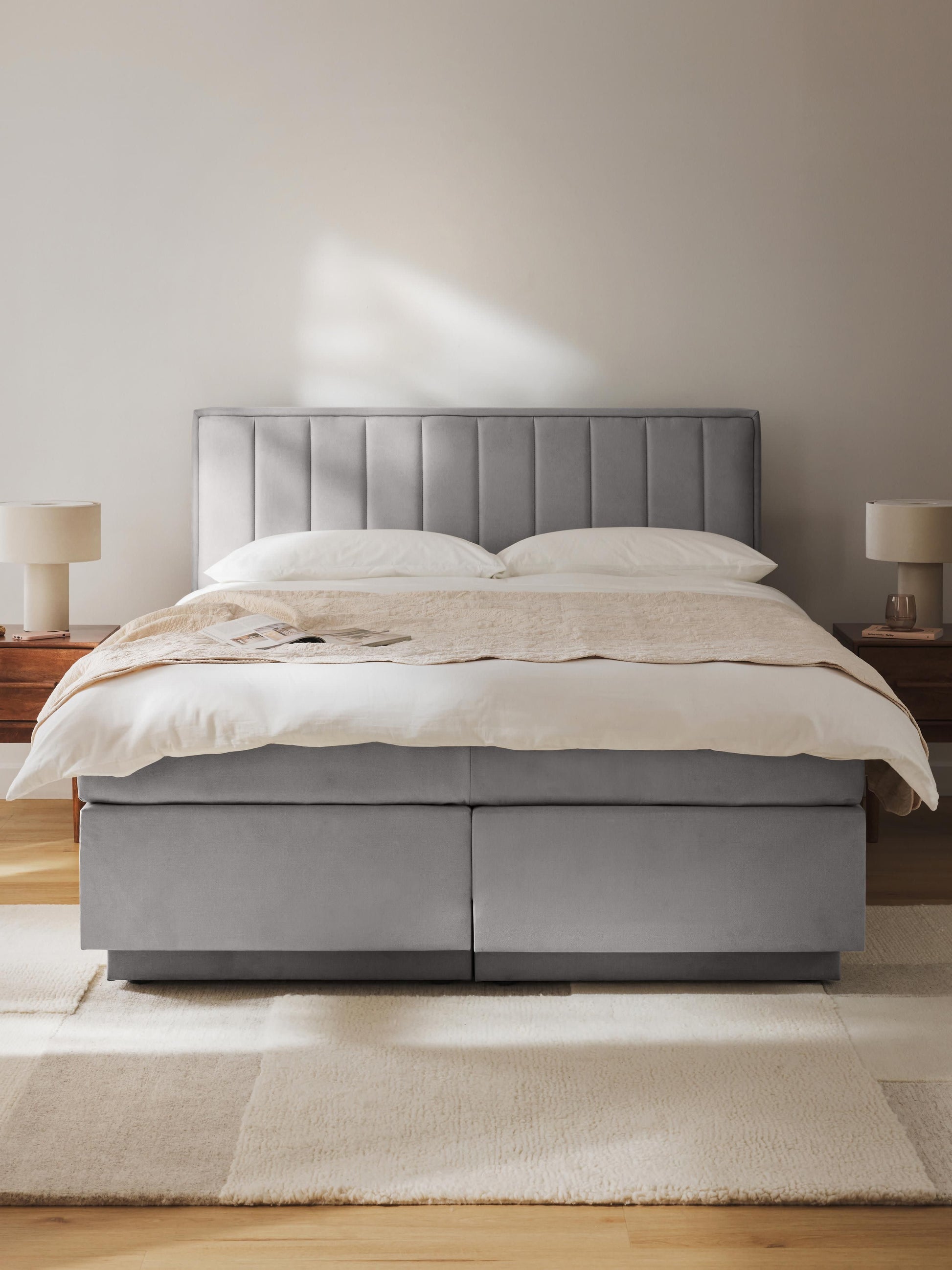 Livmeno Box Spring Bed with Storage