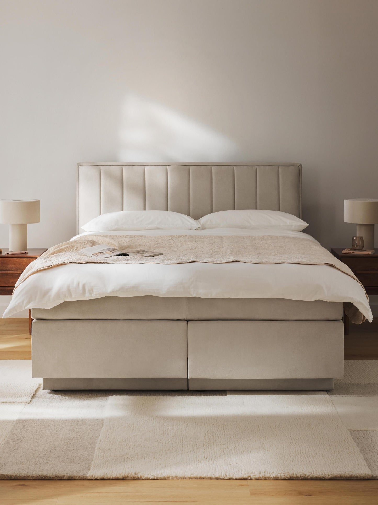 Livmeno Box Spring Bed with Storage