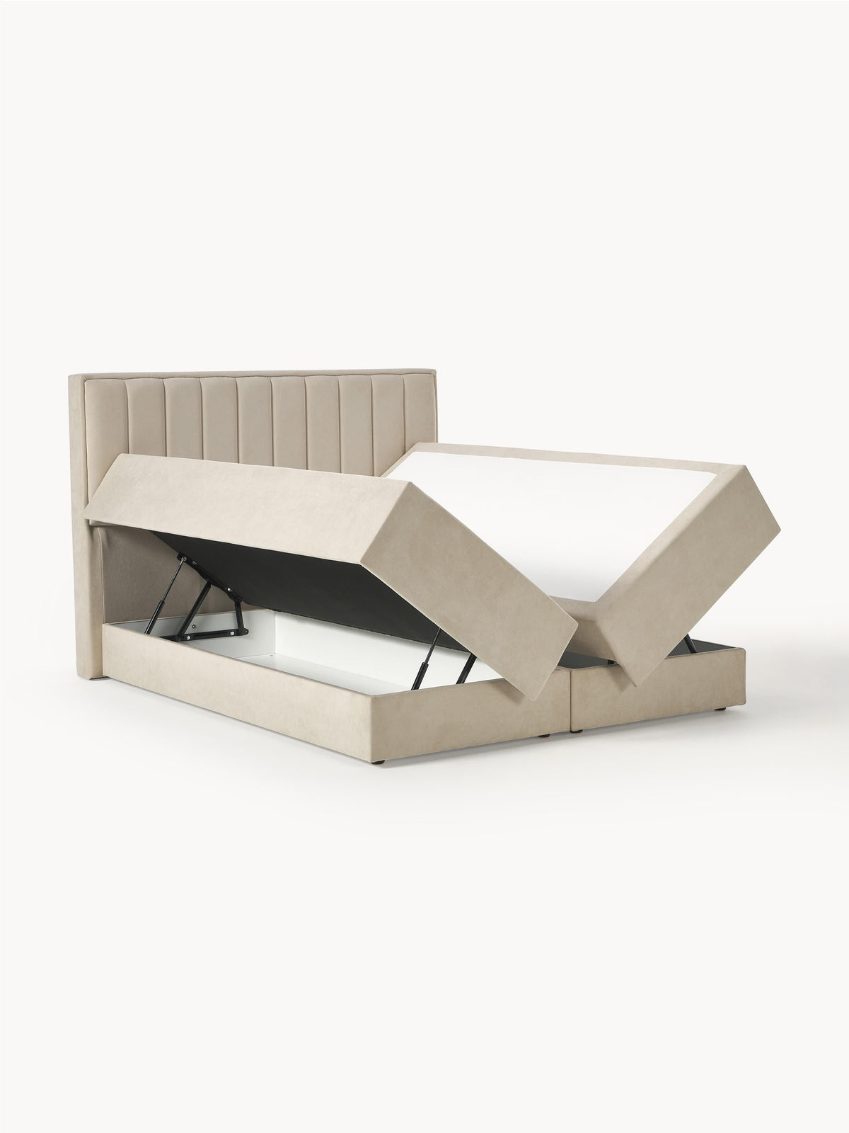 Livmeno Box Spring Bed with Storage