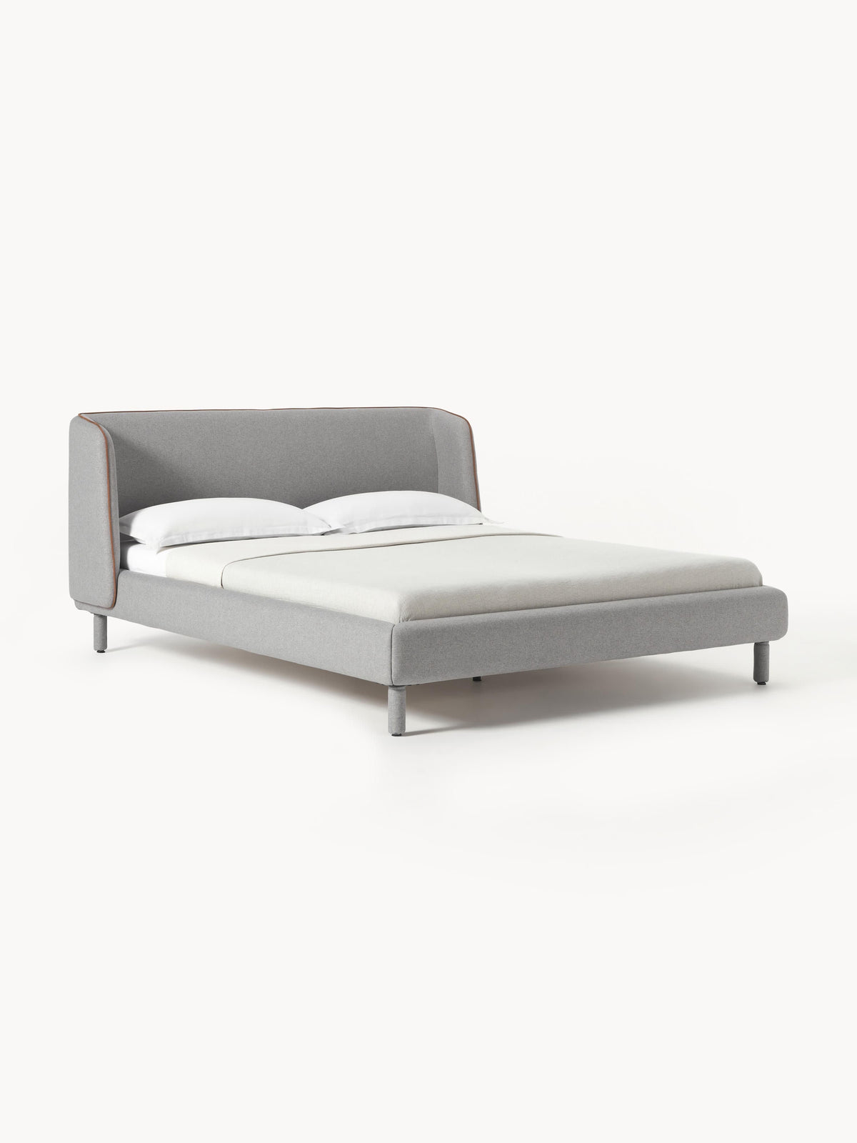Lumbral Upholstered Bed with Headboard