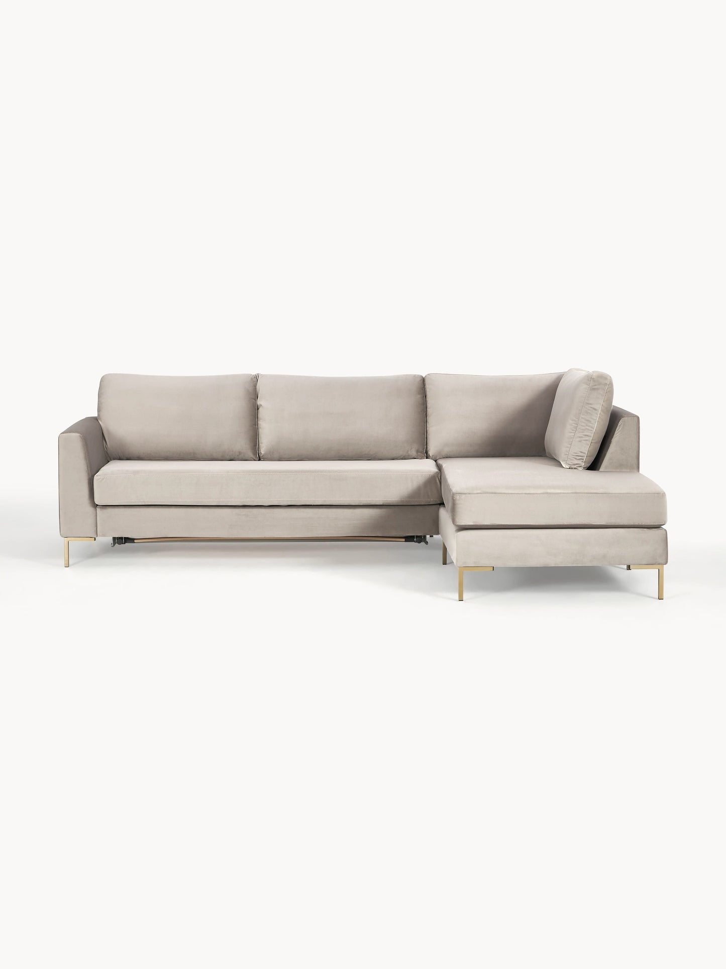 Lunisto Sofa Bed in Velvet with Mattress, 3-Seater