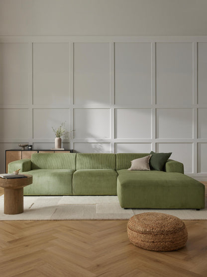Melvinta Corner Sofa (4-Seater) in Corduroy