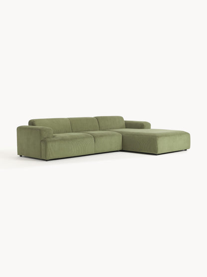 Melvinta Corner Sofa (4-Seater) in Corduroy