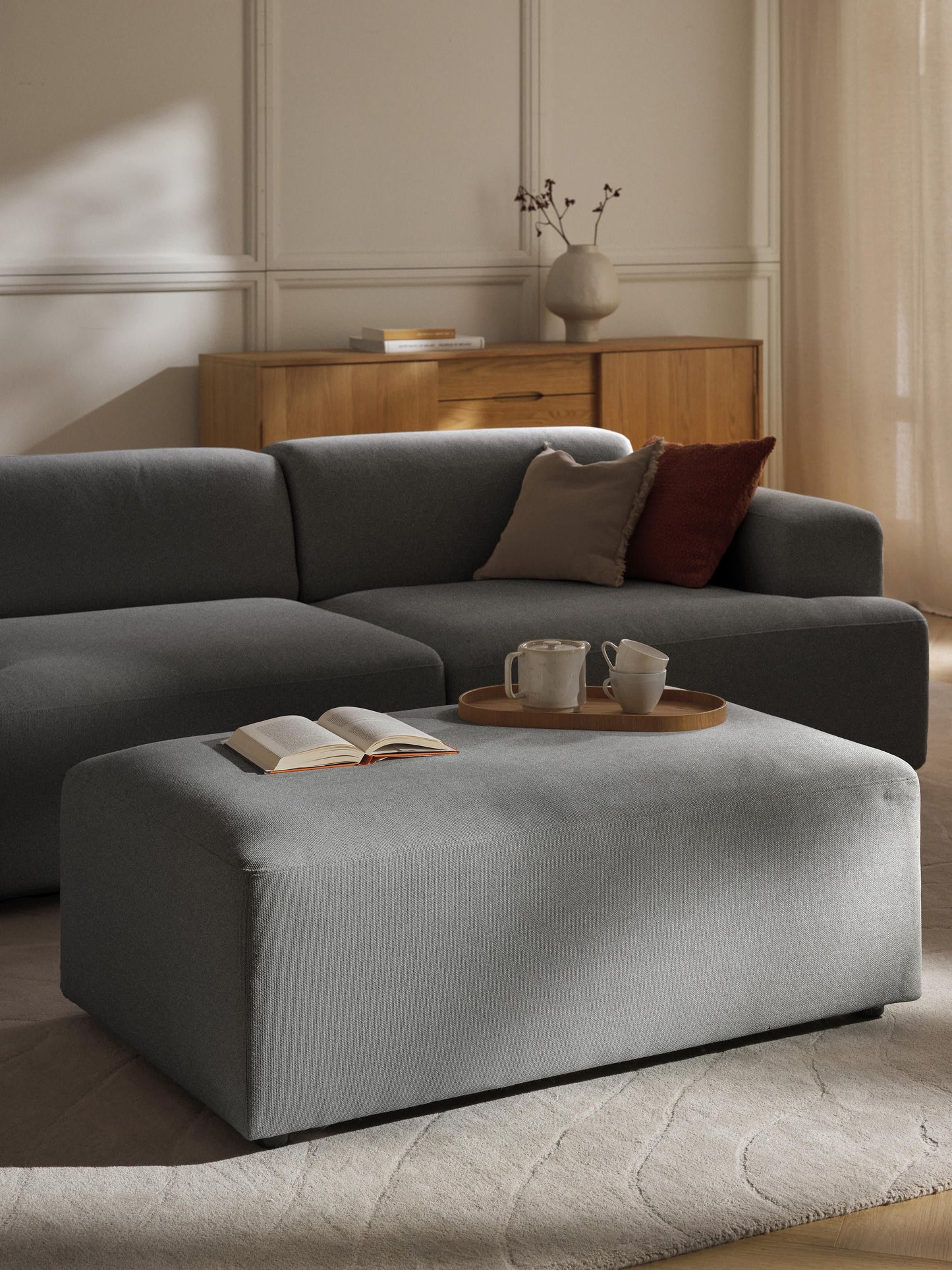Melvinta Ottoman, XL, W 116 x D 72 cm