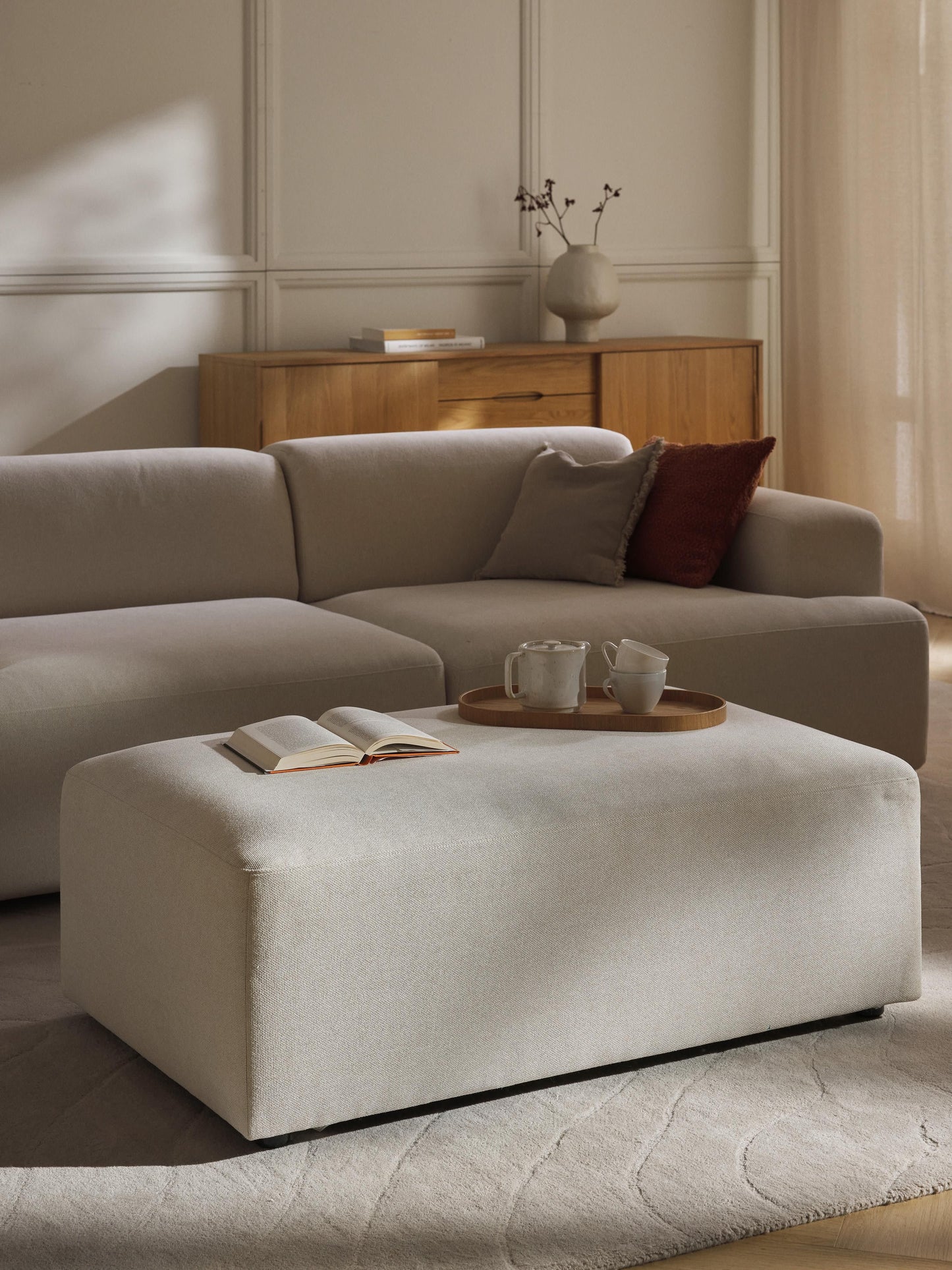 Melvinta Ottoman, XL, W 116 x D 72 cm