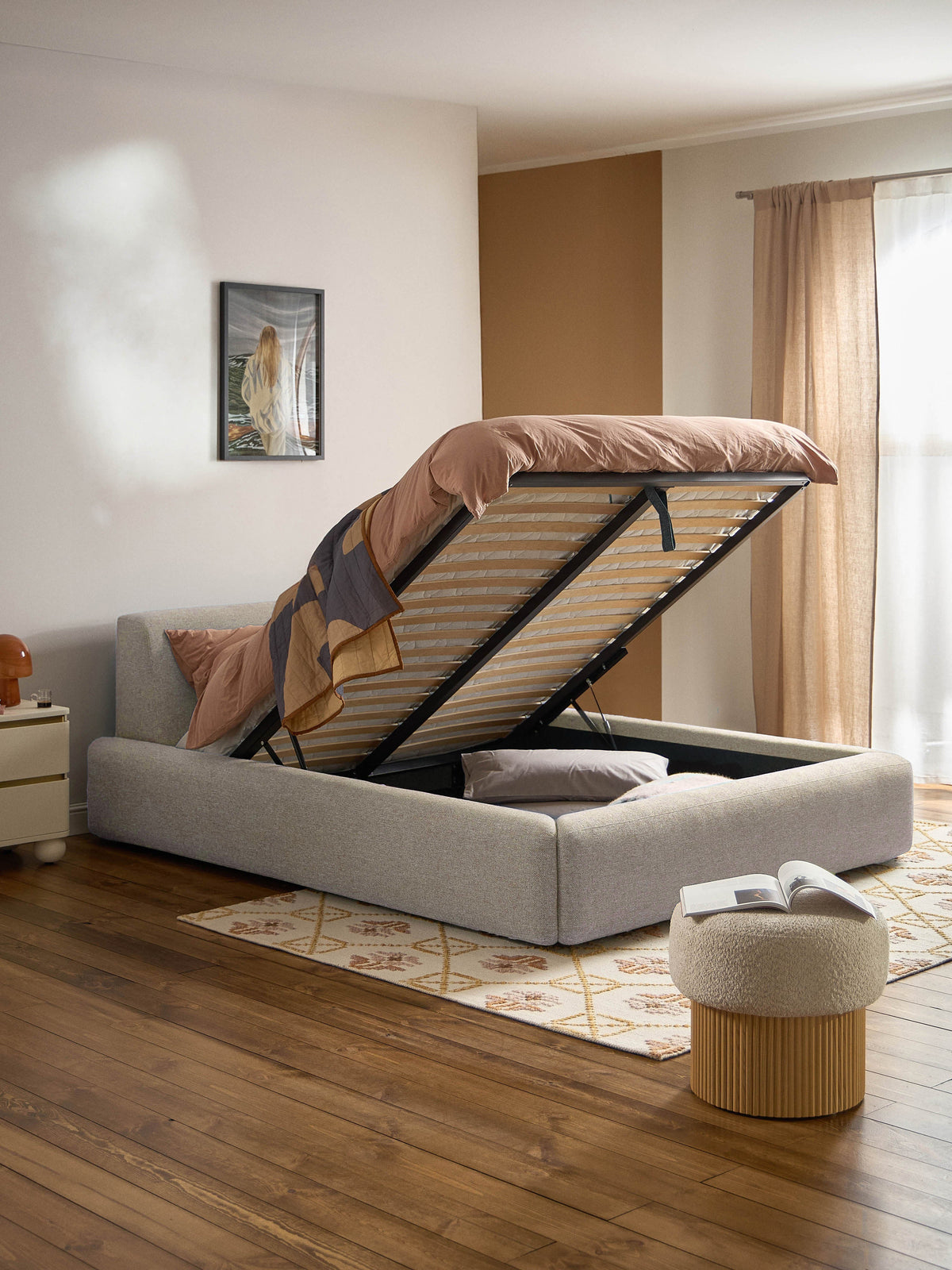 Melvinta Upholstered Storage Bed