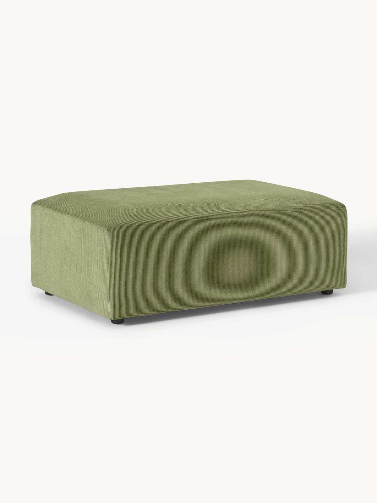 Melvinta XL Corduroy Ottoman, W 116 x D 72 cm