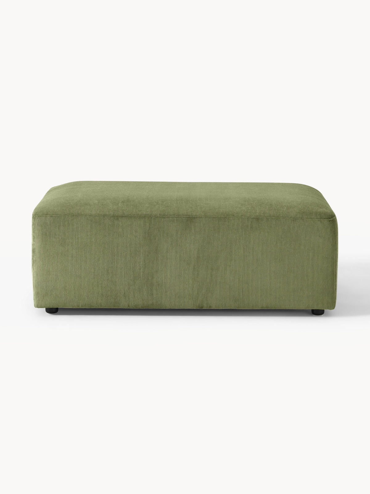 Melvinta XL Corduroy Ottoman, W 116 x D 72 cm