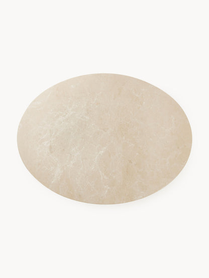 Milatta Oval Dining Table in Marble, 120 x 90 cm