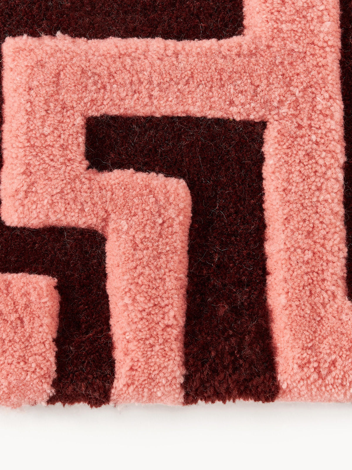Montvern Hand-Tufted Wool Rug with Raised High-Low Texture