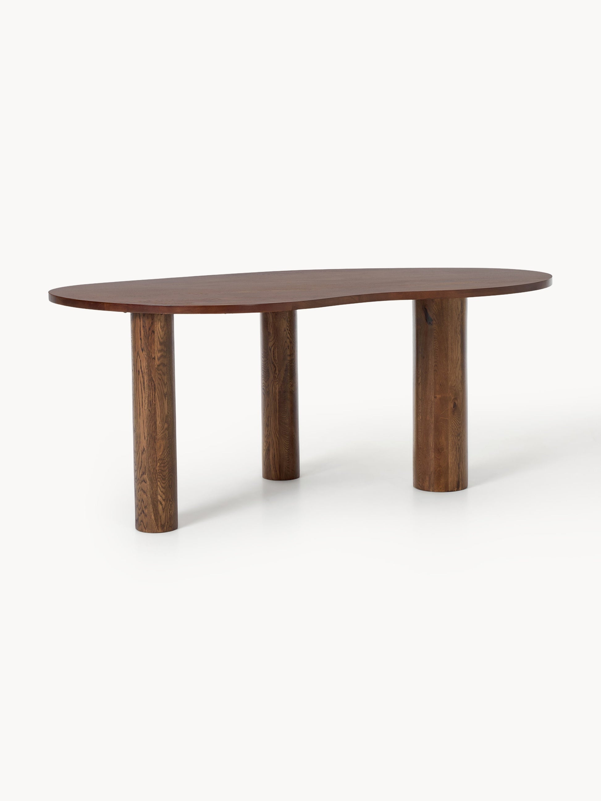 Narveno Oak Dining Table with Organic Shape, in Various Sizes