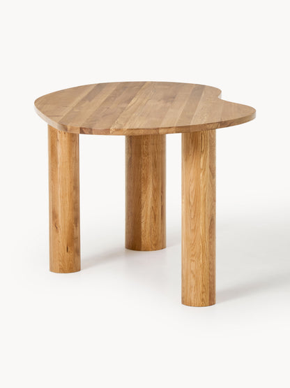 Narveno Oak Dining Table with Organic Shape, in Various Sizes