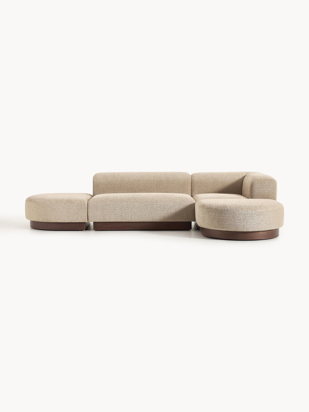 Natvern Modular Teddy Bouclé Corner Sofa