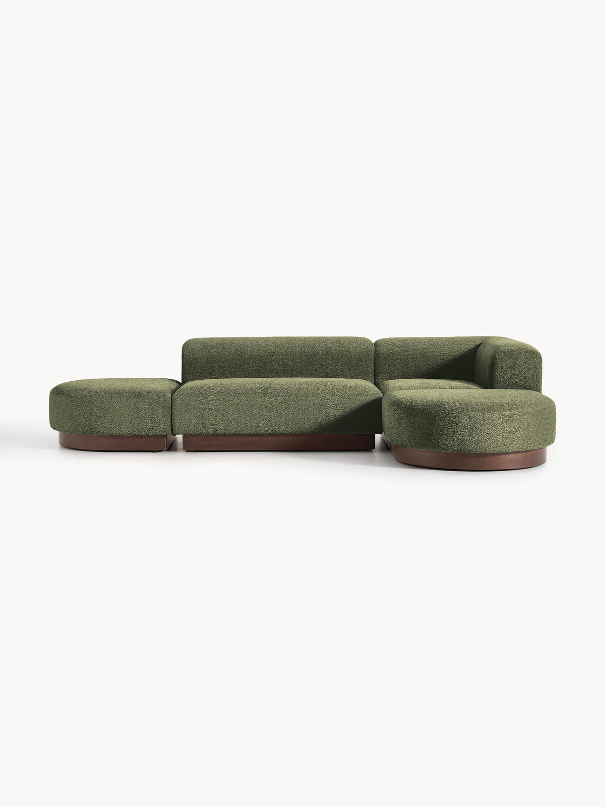 Natvern Modular Teddy Bouclé Corner Sofa