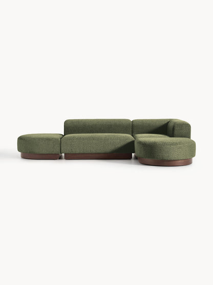 Natvern Modular Teddy Bouclé Corner Sofa