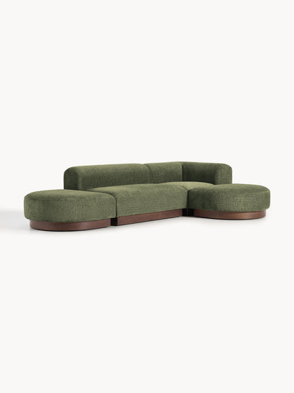 Natvern Modular Teddy Bouclé Corner Sofa