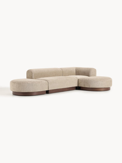 Natvern Modular Teddy Bouclé Corner Sofa