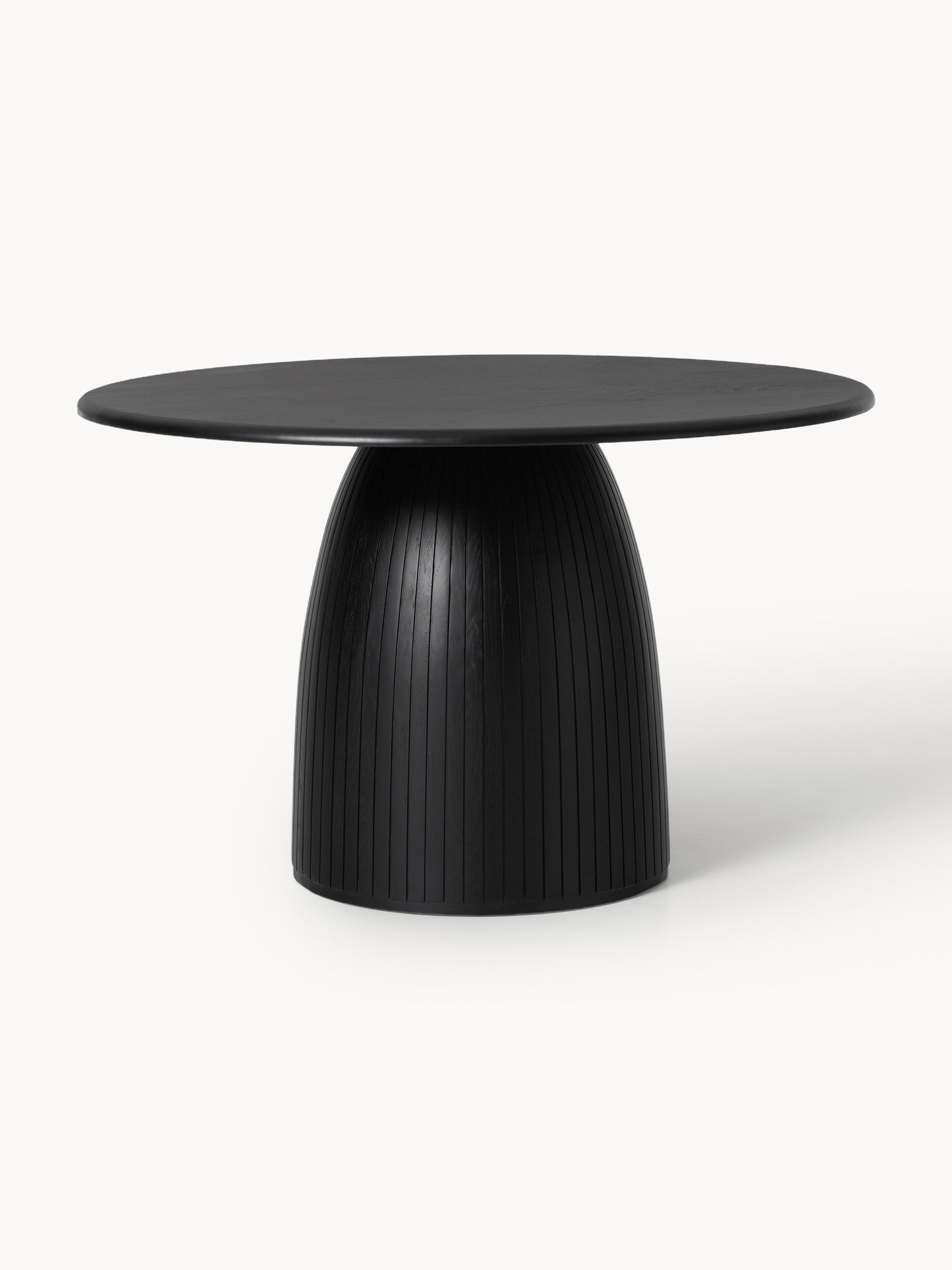 Nelquil Round Dining Table with Fluted Texture, in Various Sizes